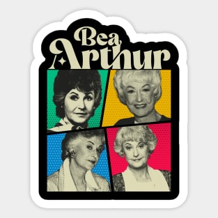 Bea Arthur Comics White Sticker
